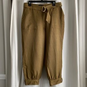 EXPRESS High Waisted Belted Utility Pants